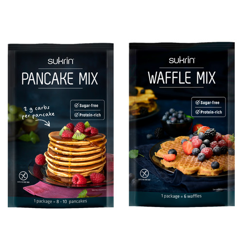 Sukrin pancake waffle mix - mix, high