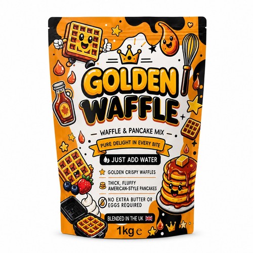 Golden waffle - waffle, &