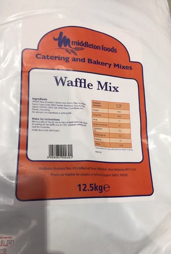 Waffle mix middleton foods - mix,