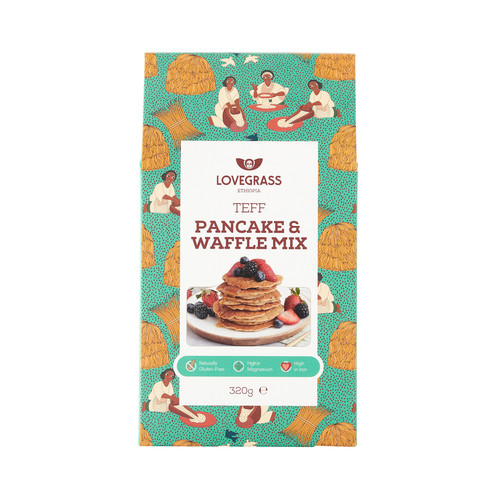 Teff pancake waffle mix - teff,